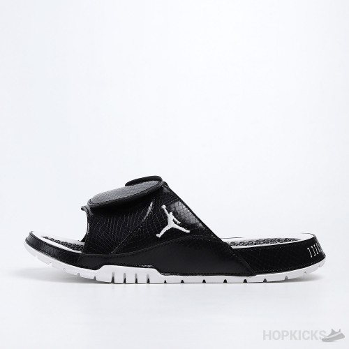 Air Jordan Hydro 11 Retro Black White Slides 